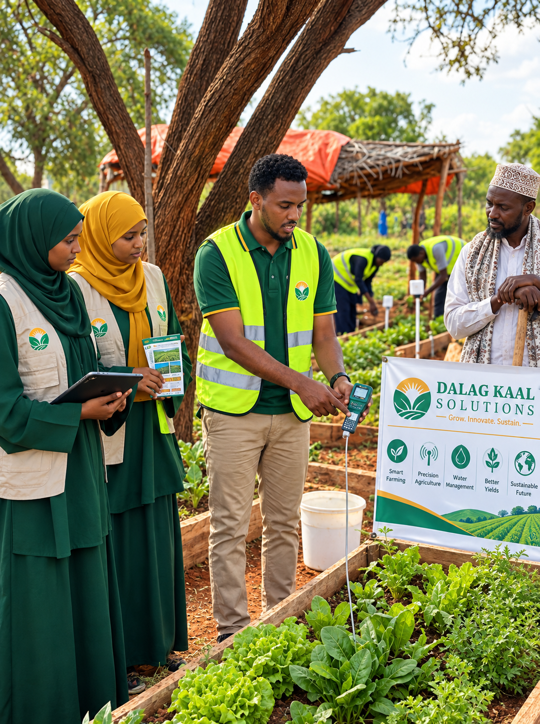 DALAGKAAL SOLUTIONS team supporting climate-smart agriculture in the field